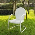 Classic Accessories Crosley Furniture GriffithMetal Chair in White Finish VE2613629